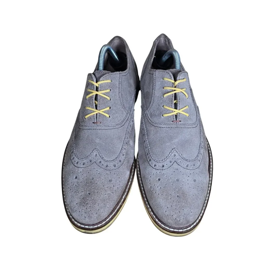 Banana Republic Suede Tan Wingtip Mens 9.5 Lining, Sole, Upper Leather, Preppy